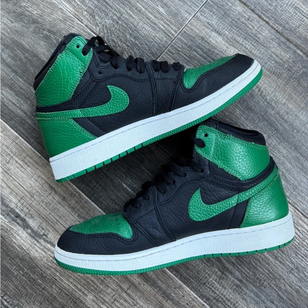 Jordan 1 retro high pine green black 6 7.5 - Picture 2 of 6